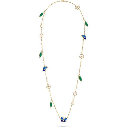 [ECHO]LUCKY SPRING BUTTERFLY 15 FLOWER NECKLACE