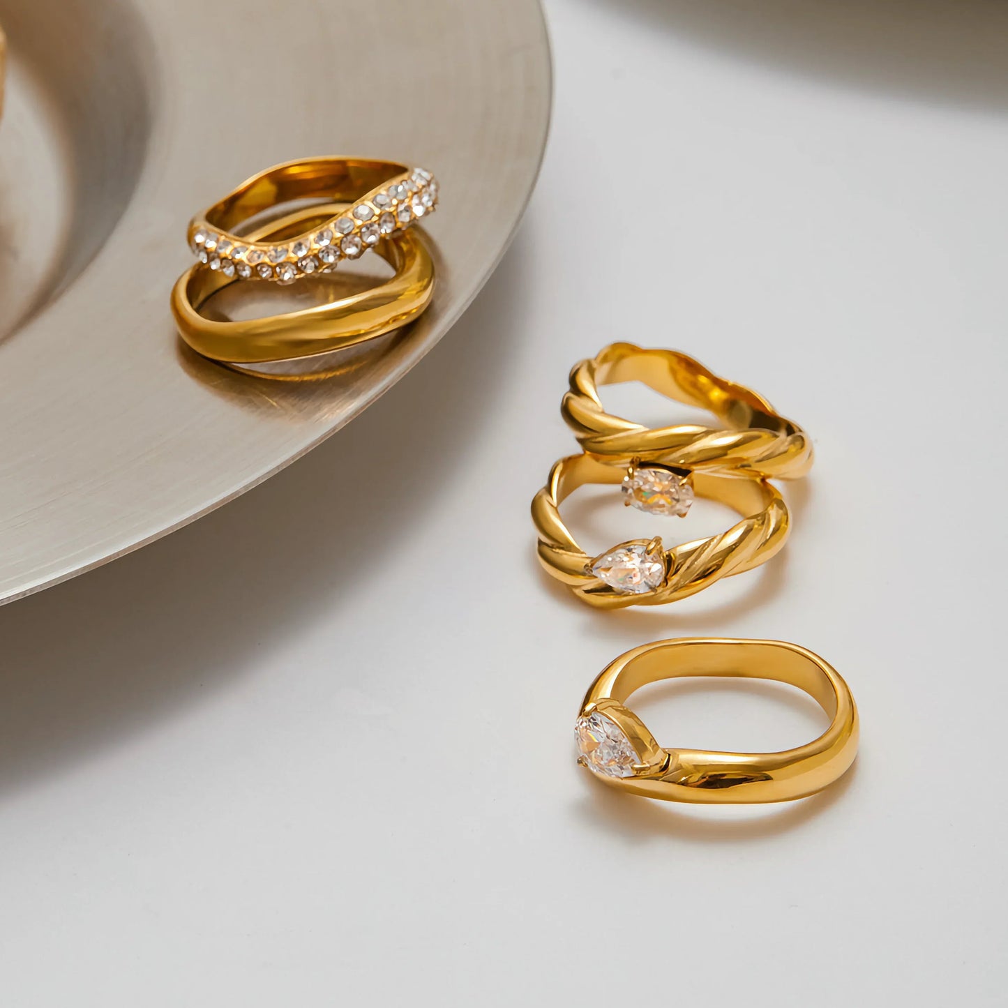 [Echo Fine]Noemi Curated Ring Stack Collection