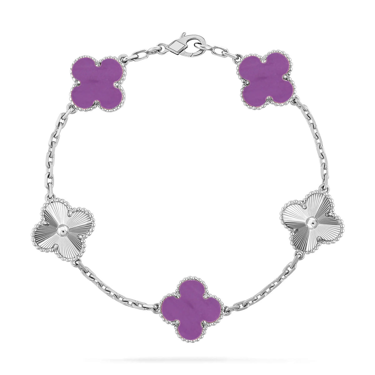 [ECHO ] CLOVER 5 MOTIF VIOLET BRACELET COLLECTION