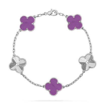 [ECHO ] CLOVER 5 MOTIF VIOLET BRACELET COLLECTION