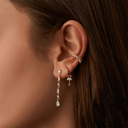 [Echo Fine]Brooke Removable Charm Hoops