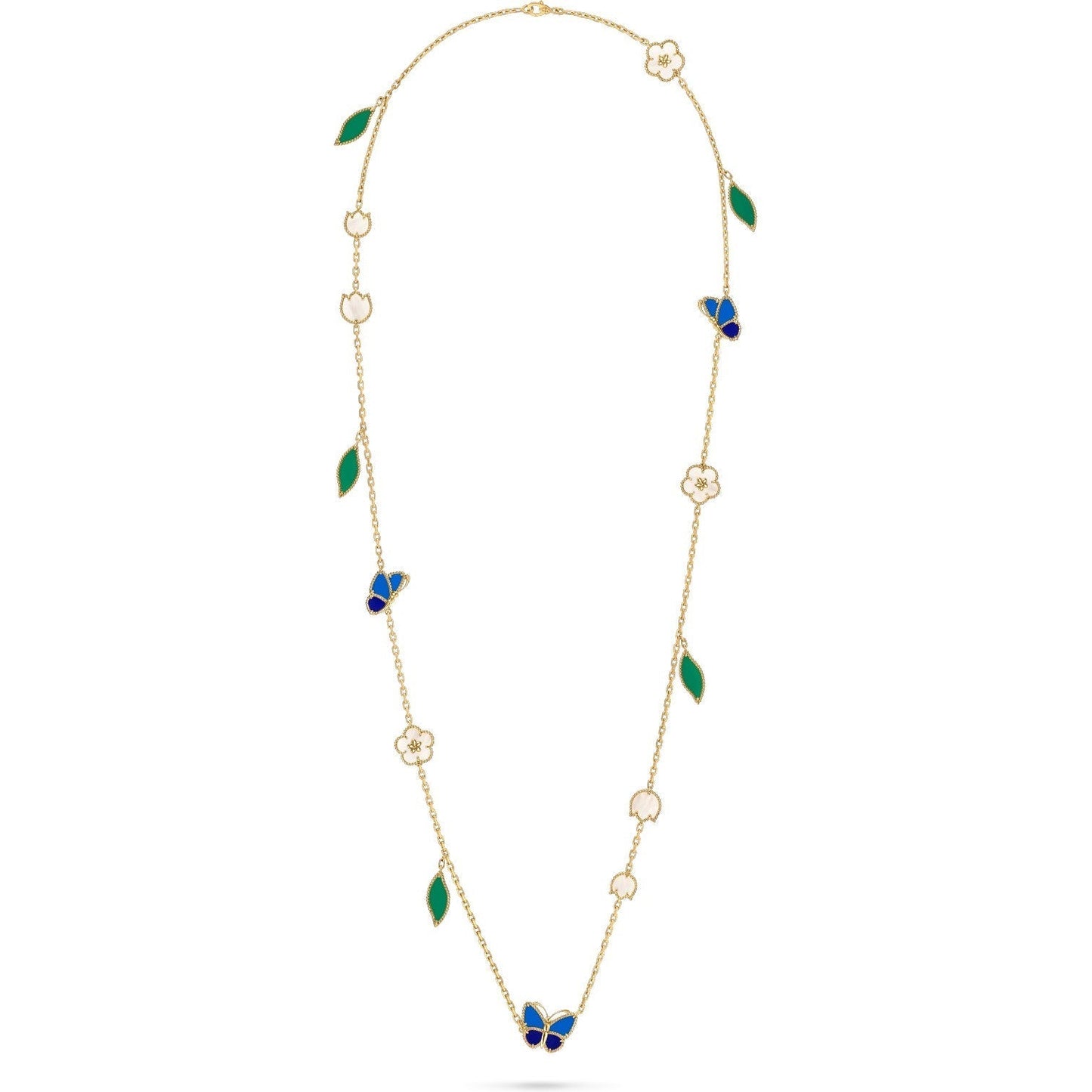 [ECHO]LUCKY SPRING BUTTERFLY 15 FLOWER NECKLACE