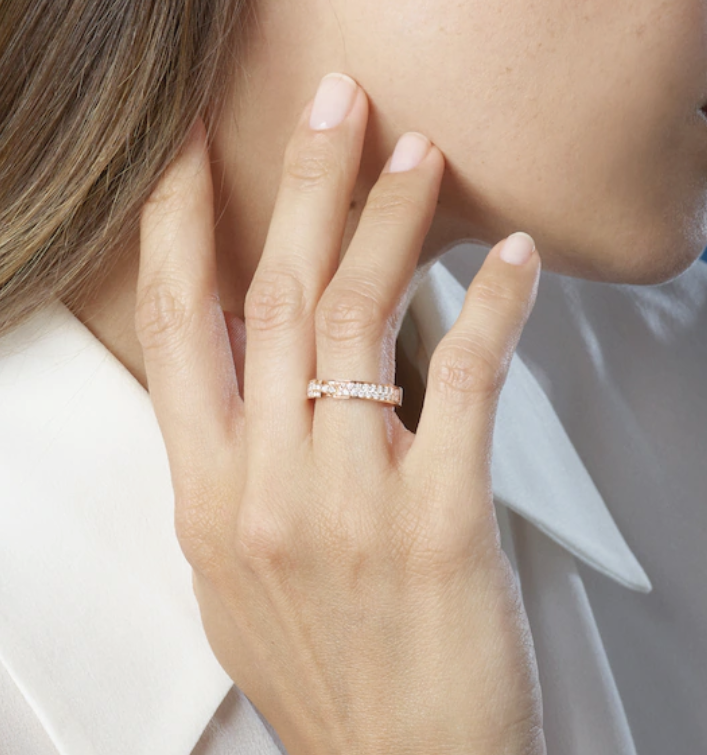 [ECHO ]ALLIANCE LIENS VIDENCE PAVED DIAMOND 4MM RING