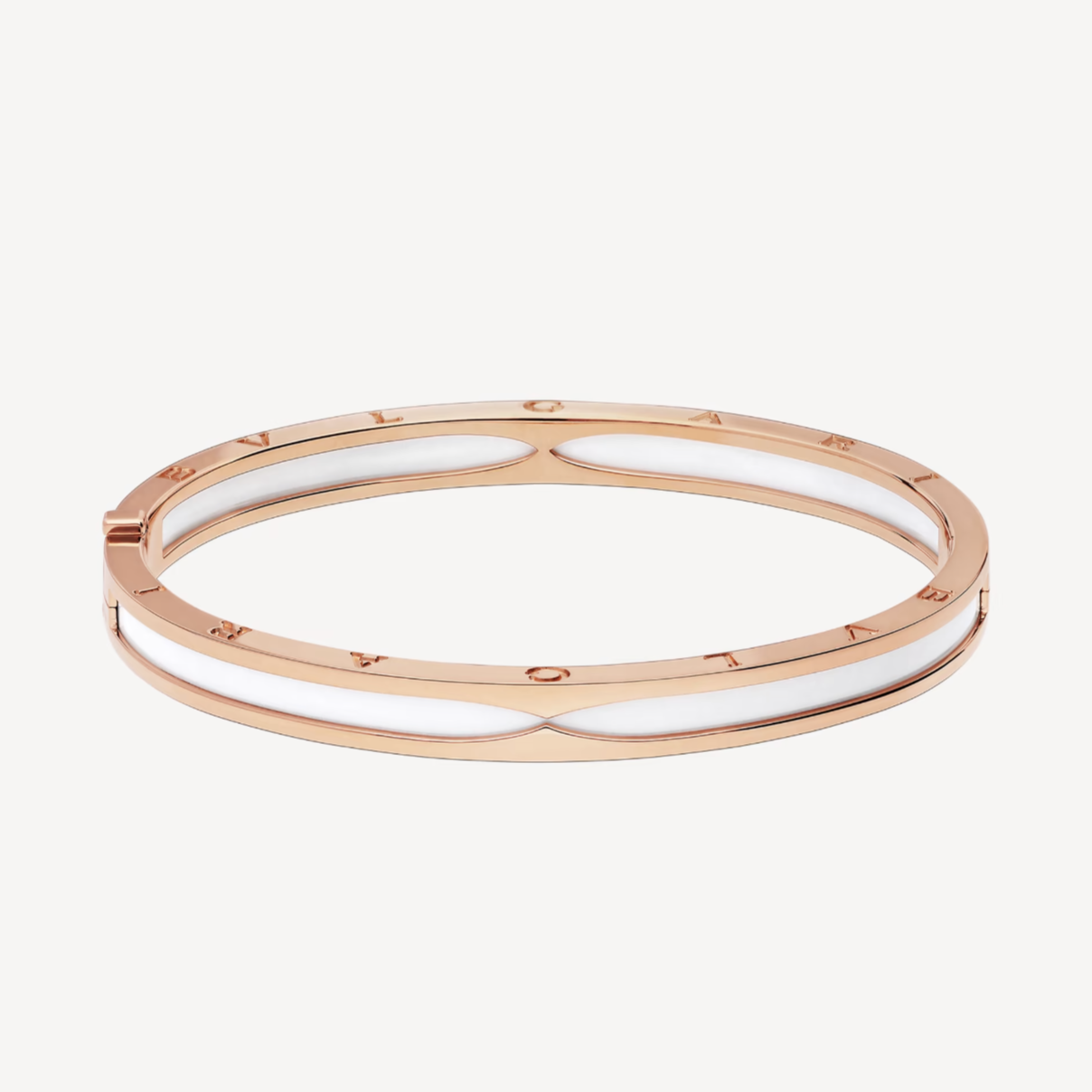 [ECHO ]ZERO 1 PINK GOLD WITH WHITE CERAMIC BRACELET