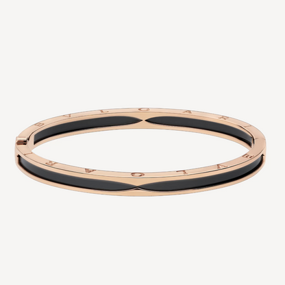 [ECHO ]ZERO 1 PINK GOLD WITH BLACK CERAMIC BRACELET
