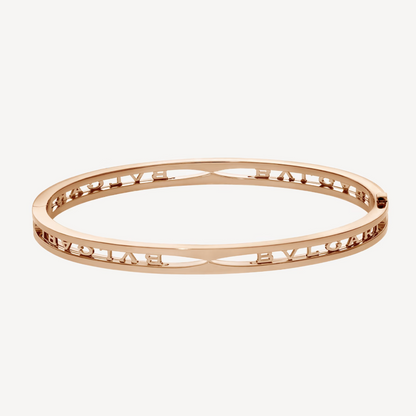 [ECHO ]ZERO 1 SPIRAL LOGO PINK GOLD BRACELET
