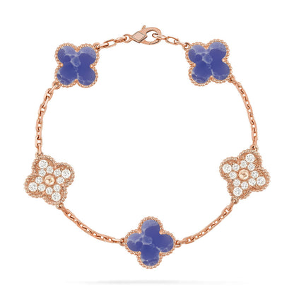 [ECHO ]CLOVER 5 MOTIF BLUE VEINS BRACELET COLLECTION