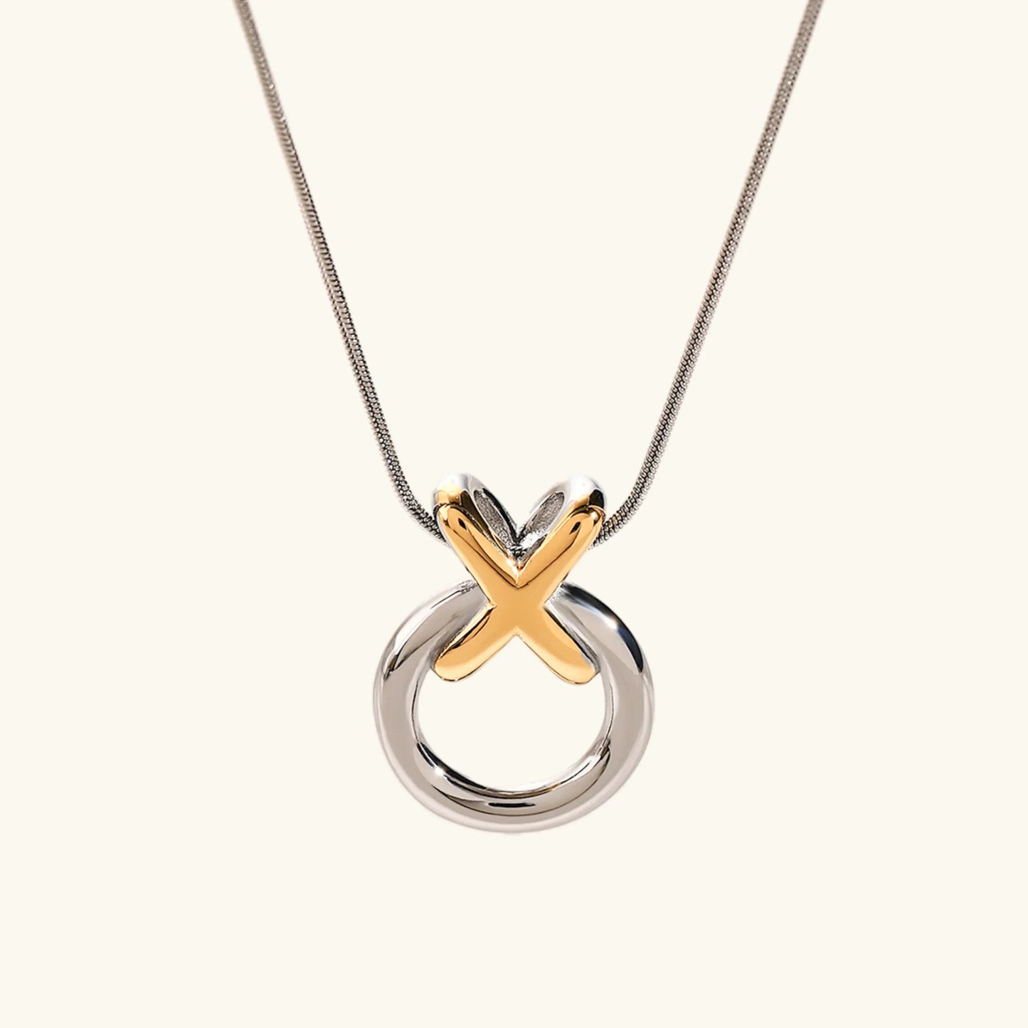 [Echo Fine]Mirabelle Ring Knot Necklace
