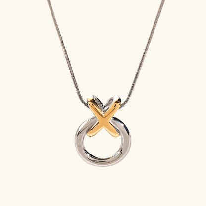 [Echo Fine]Mirabelle Ring Knot Necklace