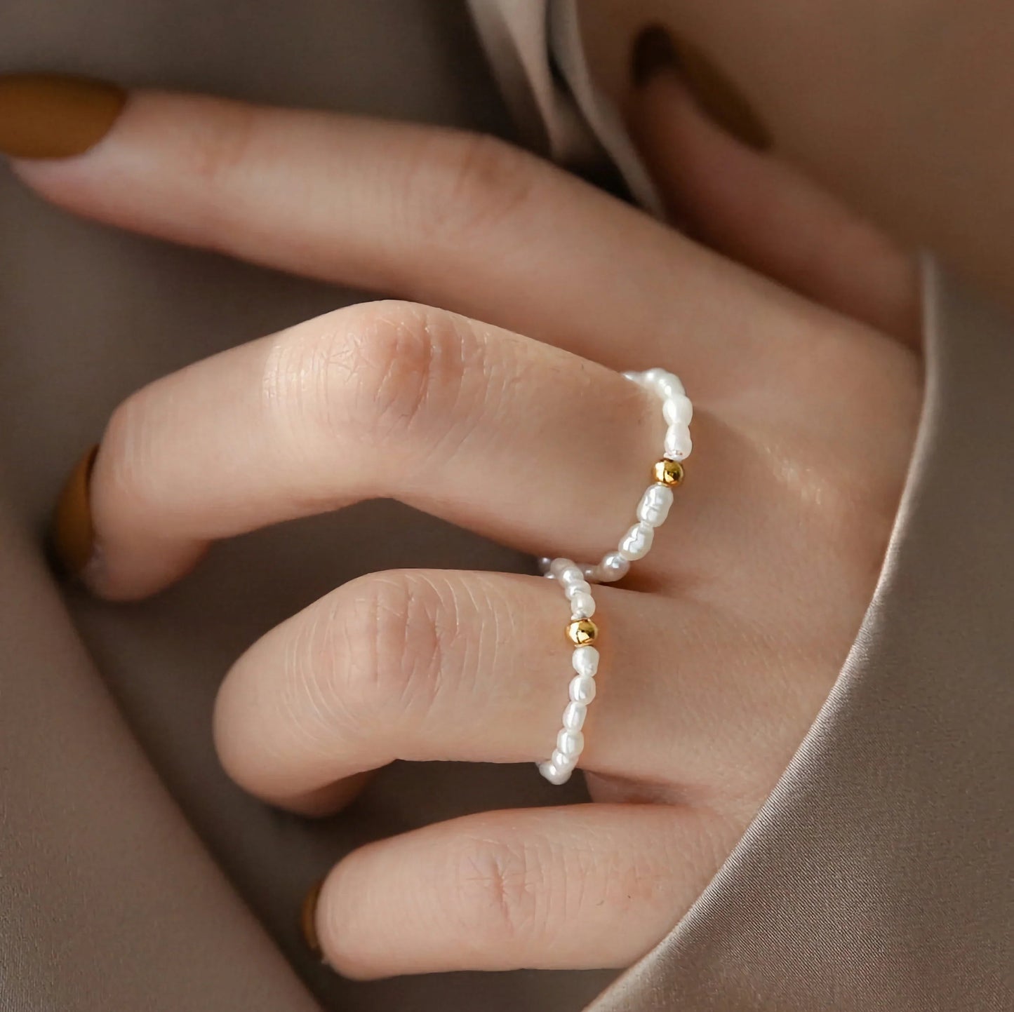 [Echo Fine]Aurora Pearl Band Ring