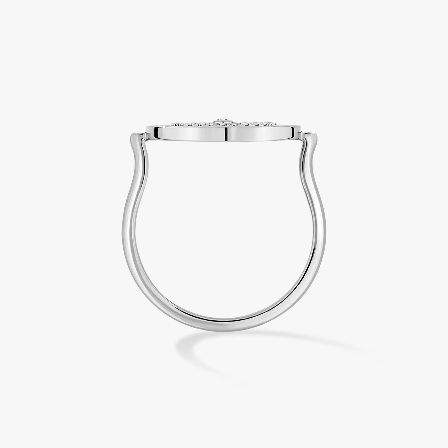 [ECHO]LUCKY MOVE PAVED SILVER DIAMOND RING