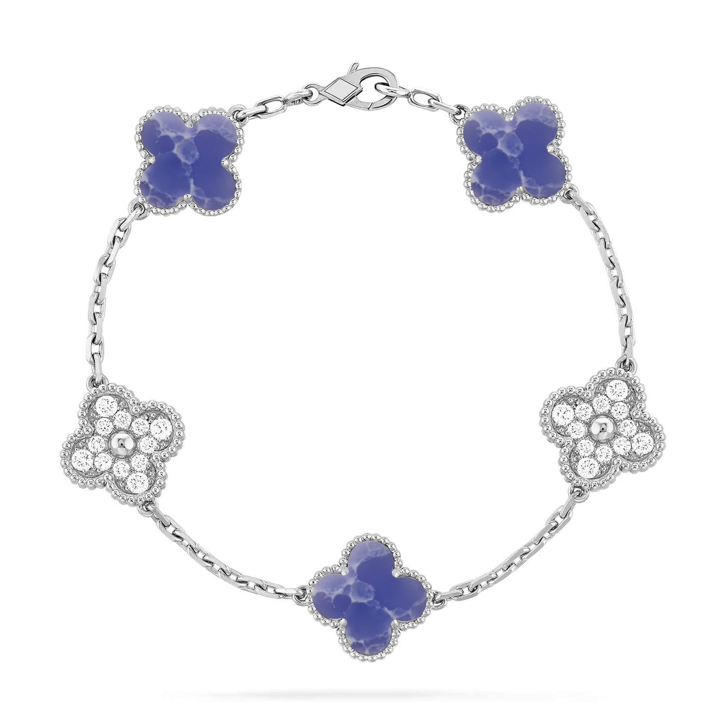[ECHO ]CLOVER 5 MOTIF BLUE VEINS BRACELET COLLECTION