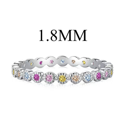 [ECHO ]Unique Scintillating Round Cut Daily Ring