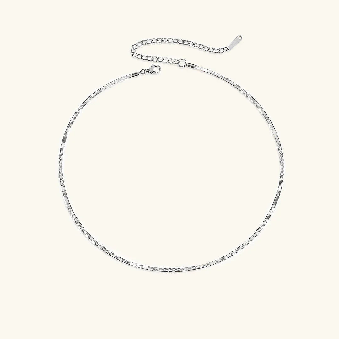 [Echo Fine]Elizabeth Gold Herringbone Necklace