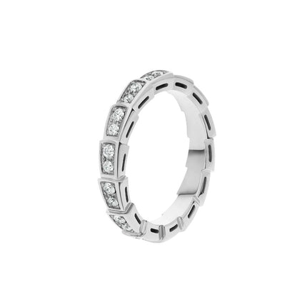 [ECHO ]SERPENTI RING SILVER DIAMOND PAVED 3MM