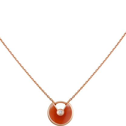 [ECHO ]AMULETTE GOLD CARNELIAN ONYX NECKLACE