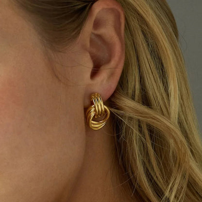 [Echo Fine]Luna Layered Hoop Earrings