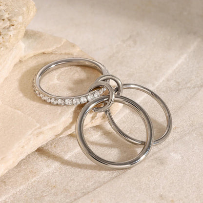 [Echo Fine]Evadne Diamond Ring Stack