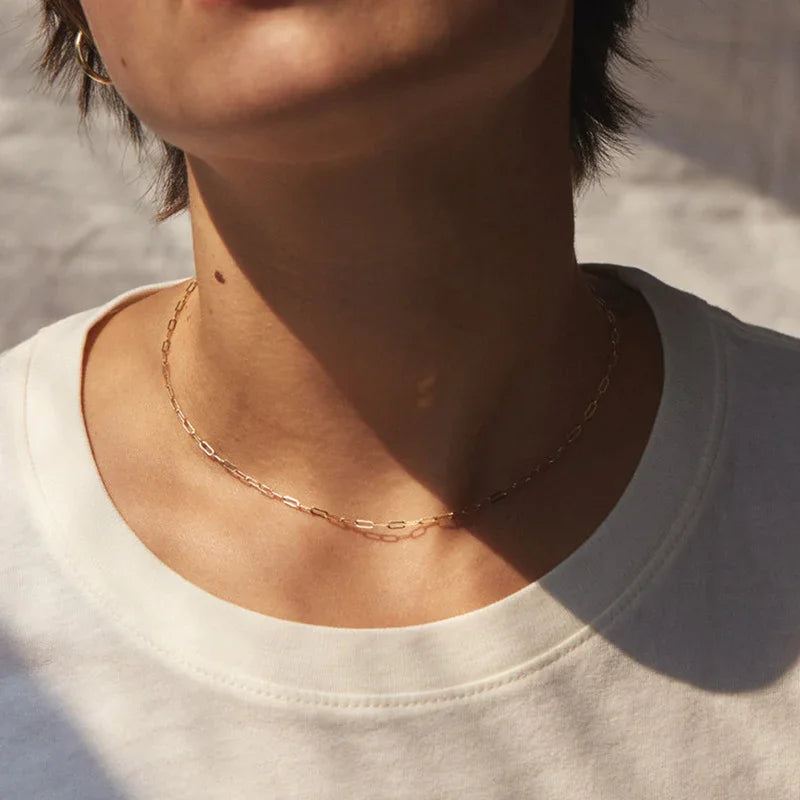 [Echo Fine]Nadia Paperclip Chain Necklace