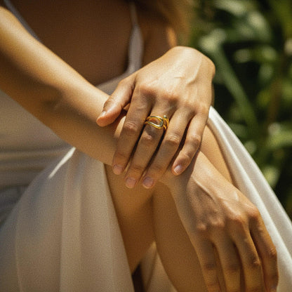 [Echo Fine]Bernice Open Ended Gold Ring