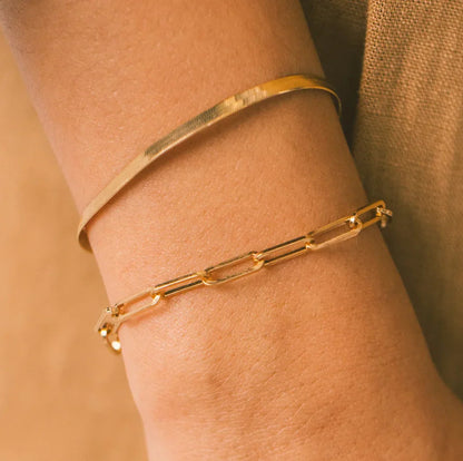 [Echo Fine]Eloise Gold Paperclip Bracelet