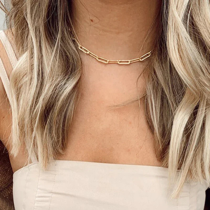 [Echo Fine]Amber Gold Chain Necklace