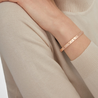 [ECHO ]ZERO 1 PINK GOLD 12 DIAMONDS BRACELET