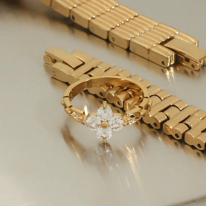 [Echo Fine]Clestine Diamond Petal Ring