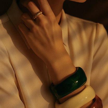 [Echo Fine]Julianna Sculpted Autumn Bangles