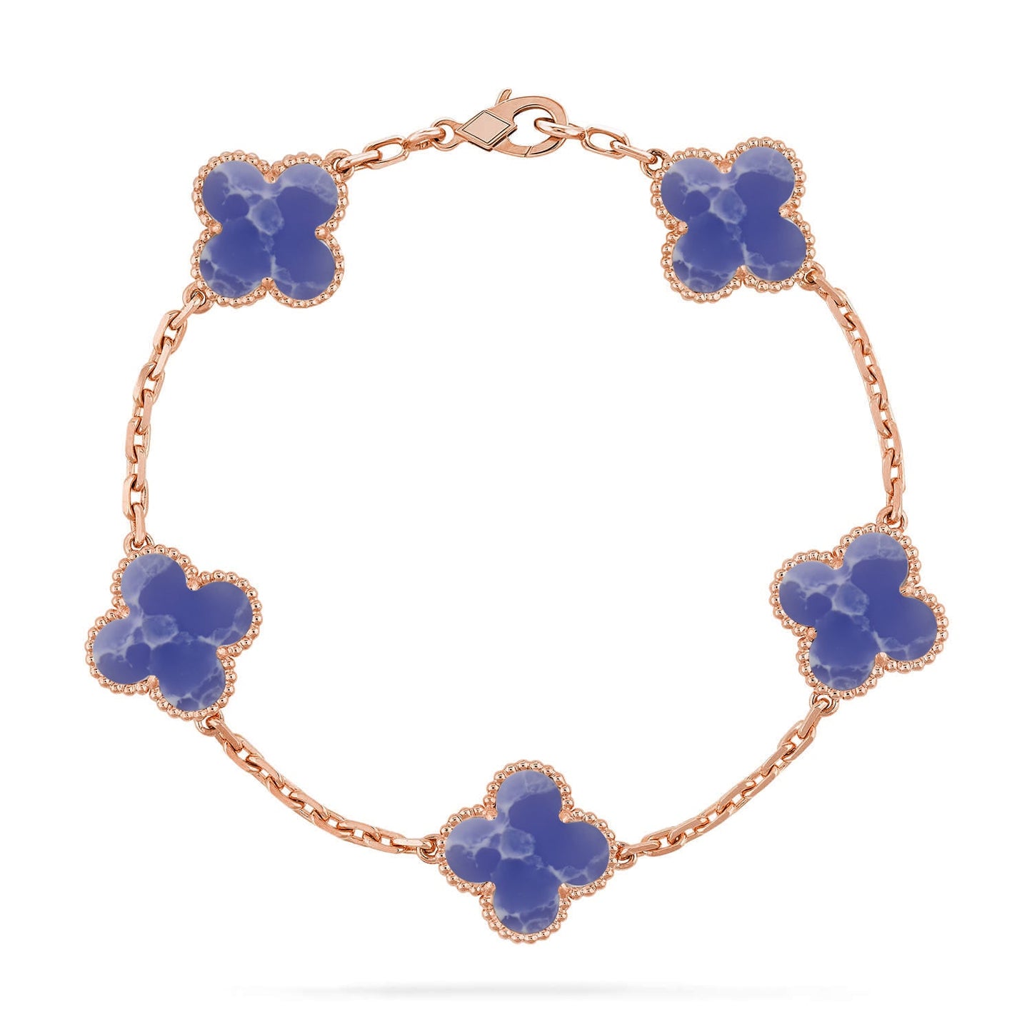 [ECHO ]CLOVER 5 MOTIF BLUE VEINS BRACELET COLLECTION