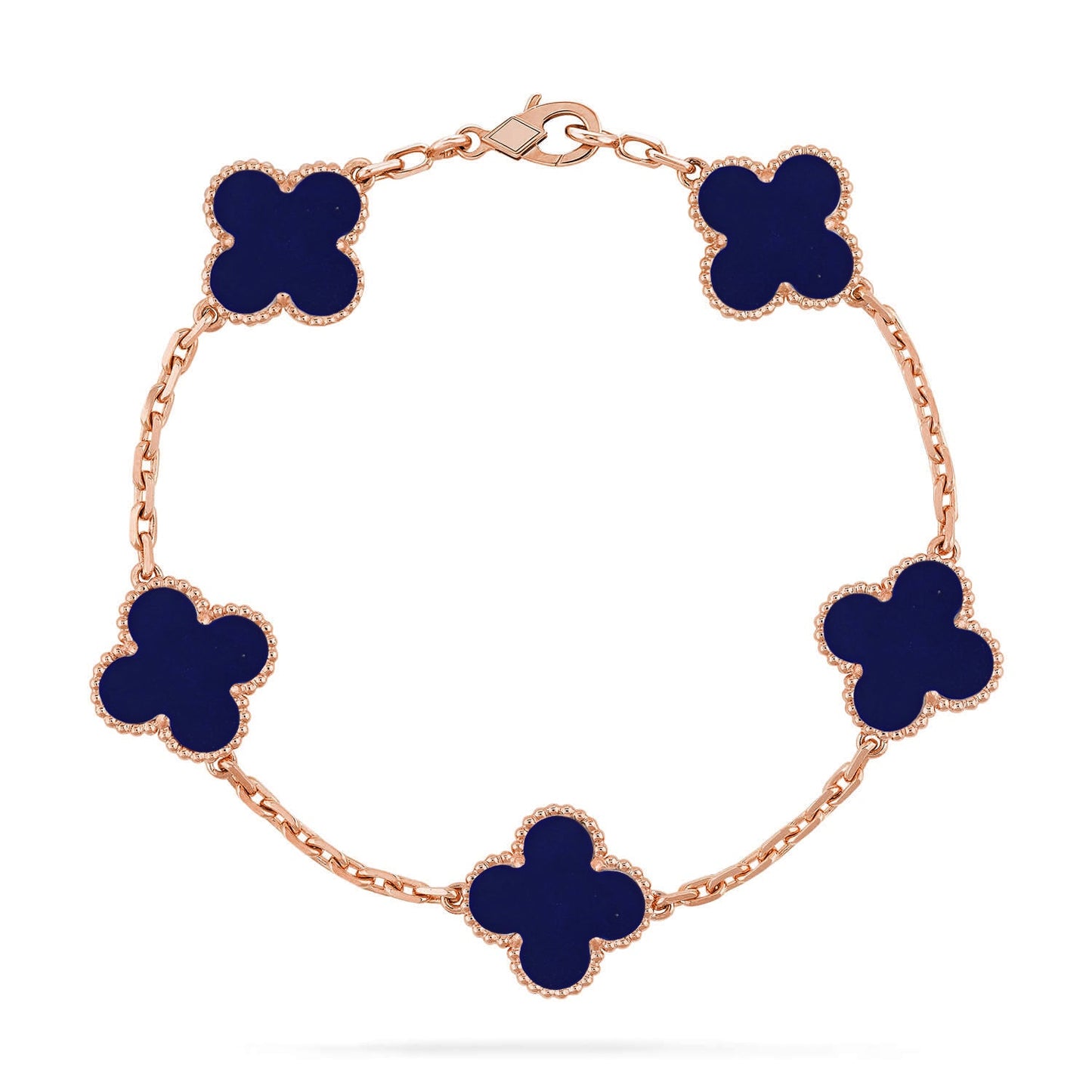 [ECHO ]CLOVER 5 MOTIF LAPIS LAZULI BRACELET COLLECTION