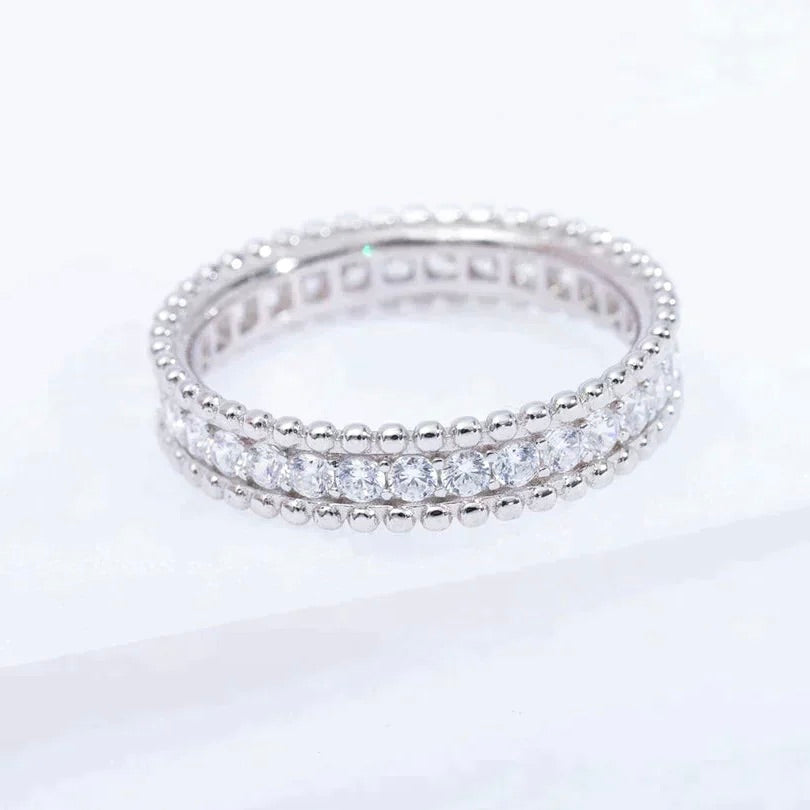 [ECHO ]PERLEE DIAMOND SILVER RING