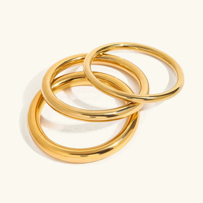 [Echo Fine]Lina Smooth Gold Bangle