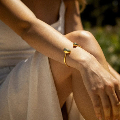 [Echo Fine]Mallory Minimalist Gold Cuff