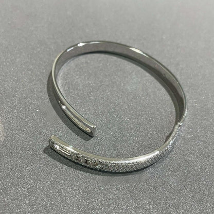 [ECHO]Move Noa Rose Gold Pavé Diamond Bangle Bracelet
