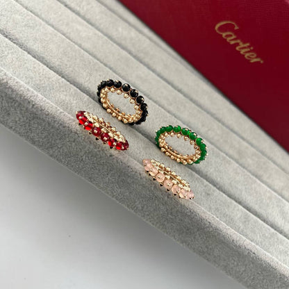 [ECHO]ROSE GOLD  AGATE RIVET RING ASIA LIMITED EDITION