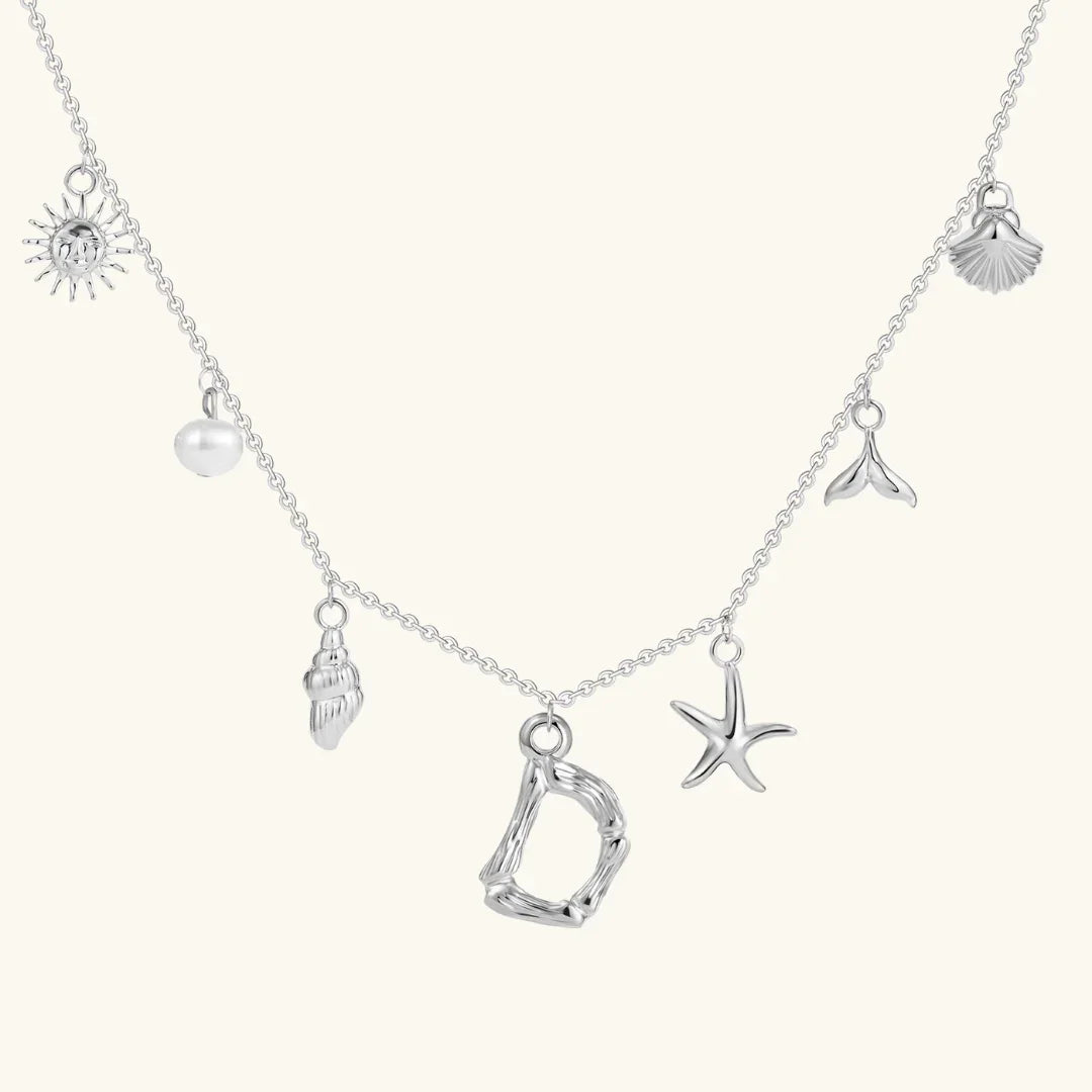 [Echo Fine]Avaria Ocean Initial Necklace