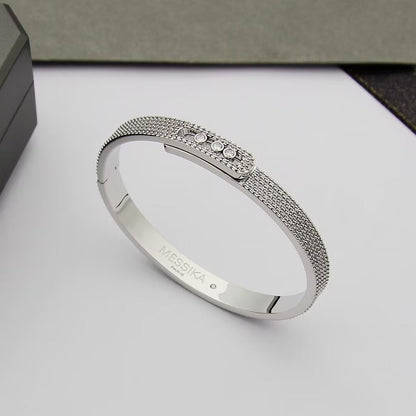 [ECHO]Move Noa Full Pavé Diamond Bangle Bracelet