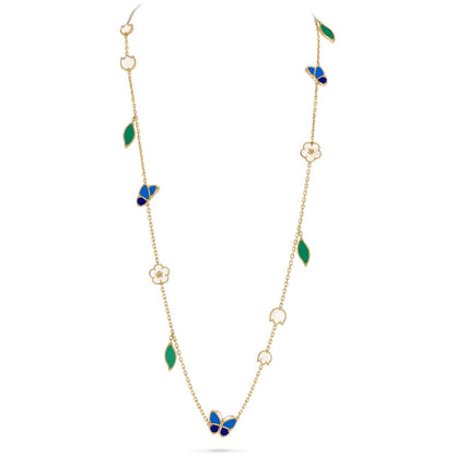 [ECHO]LUCKY SPRING BUTTERFLY 15 FLOWER NECKLACE