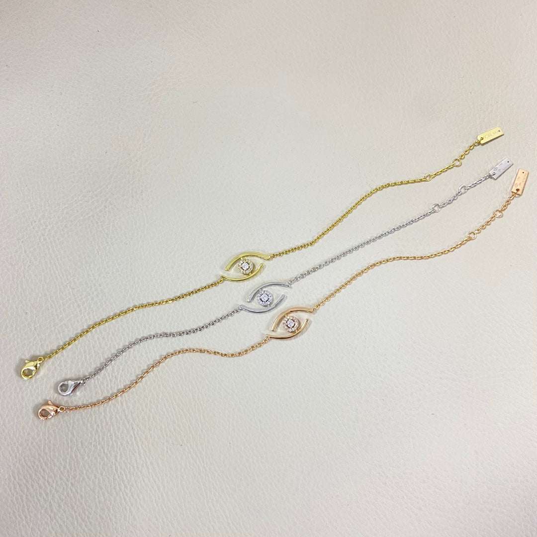 [ECHO]Lucky Eye Pave-Set Diamond Bracelet