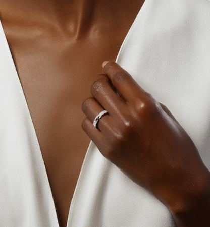 [ECHO ]ALLIANCE LIENS VIDENCE PAVED DIAMOND 4MM RING