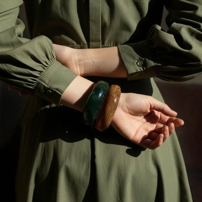 [Echo Fine]Julianna Sculpted Autumn Bangles