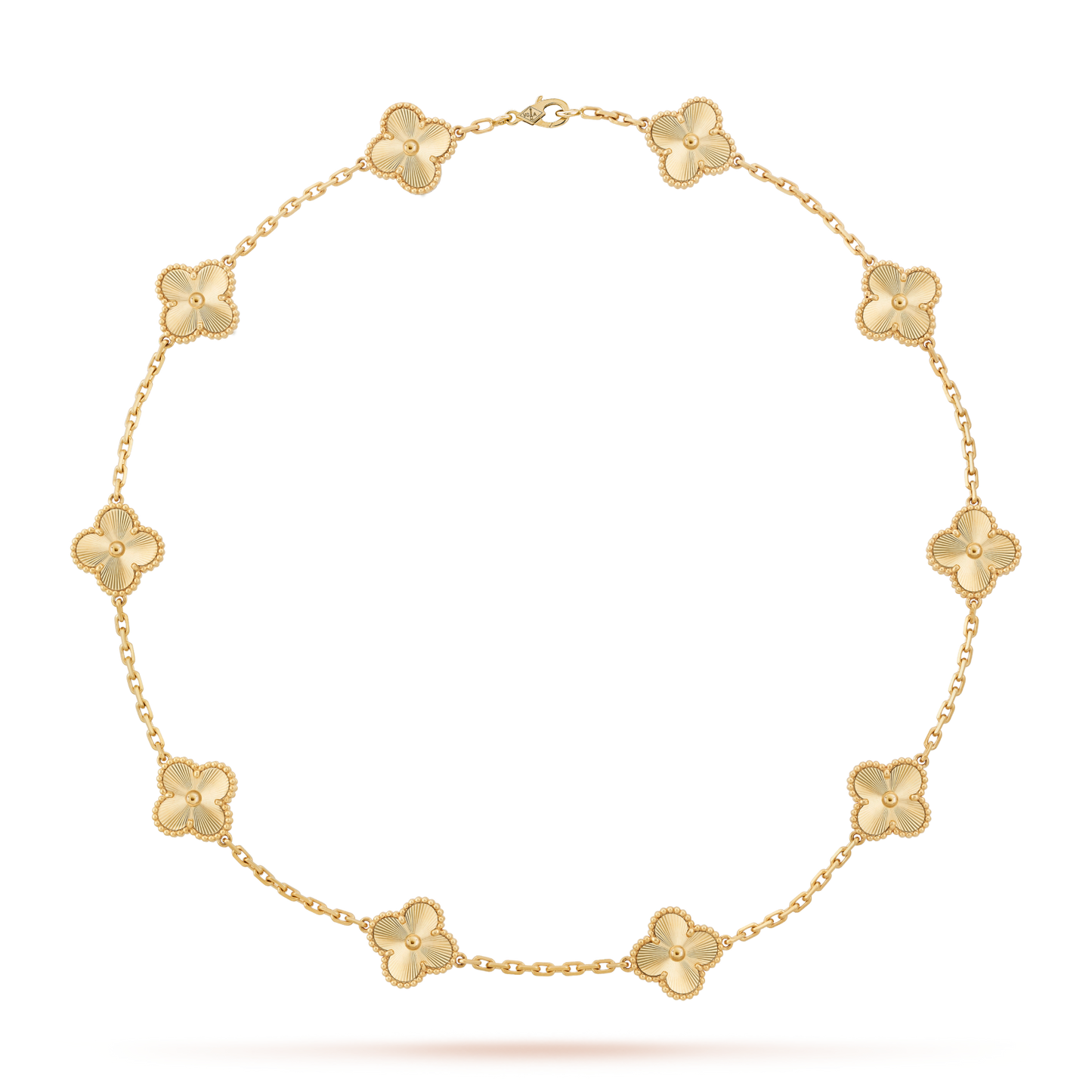 [ECHO ]CLOVER 10 MOTIFS LASER NECKLACE