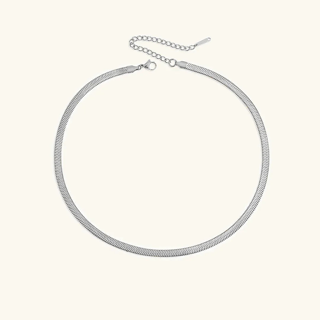 [Echo Fine]Elizabeth Gold Herringbone Necklace