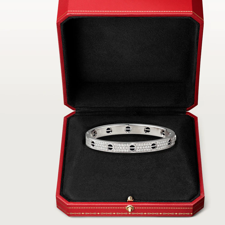 [ECHO ]LOVE BRACELET 6.1MM DIAMOND-PAVED CERAMIC