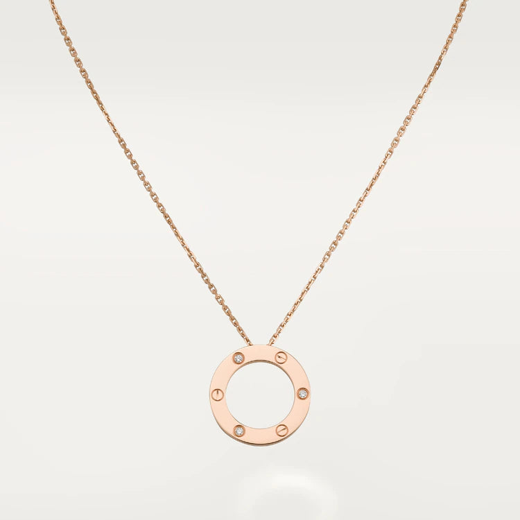 [ECHO ]LOVE NECKLACE 16MM 3 DIAMONDS