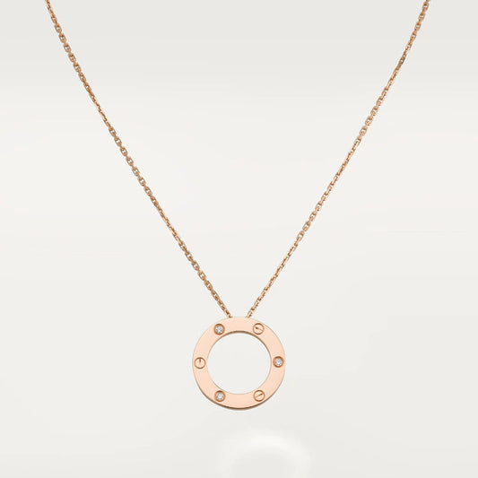 [ECHO ]LOVE NECKLACE 16MM 3 DIAMONDS