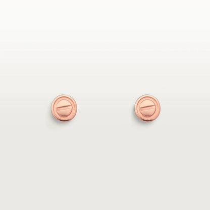 [ECHO ]LOVE EARRINGS PINK GOLD 10MM