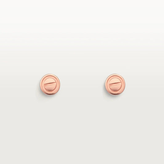 [ECHO ]LOVE EARRINGS PINK GOLD 10MM