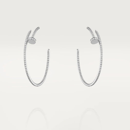 [ECHO ]JUSTE EARRINGS FULL DIAMONDS 1.8MM